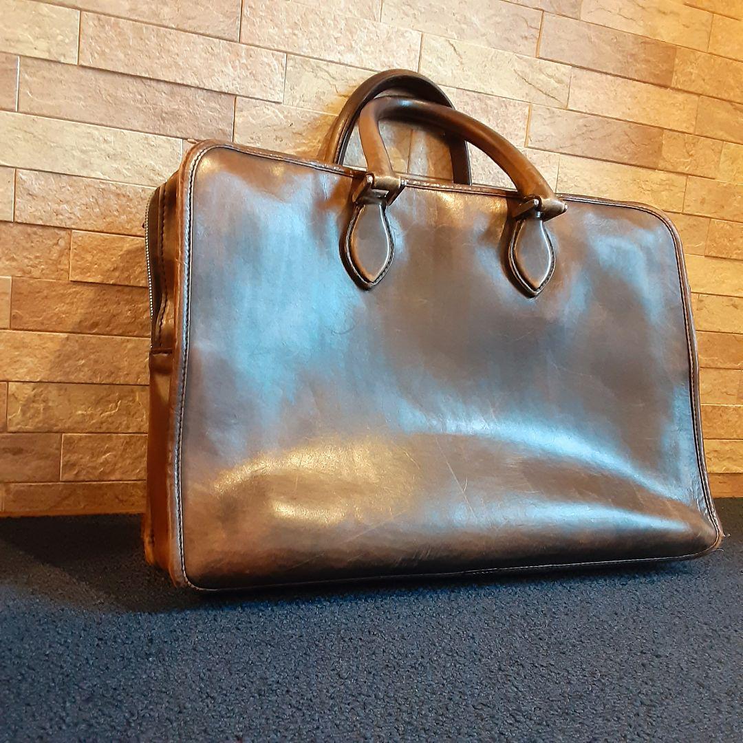 1 start top class Berluti Toro wanyui leather business bag Brown handbag A4