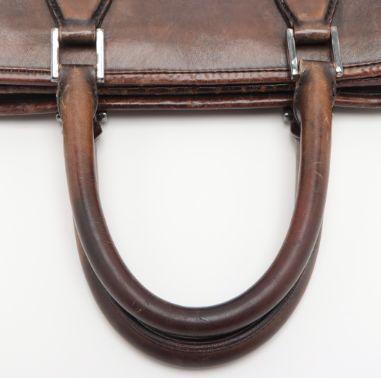 1 start top class Berluti Toro wanyui leather business bag Brown handbag A4