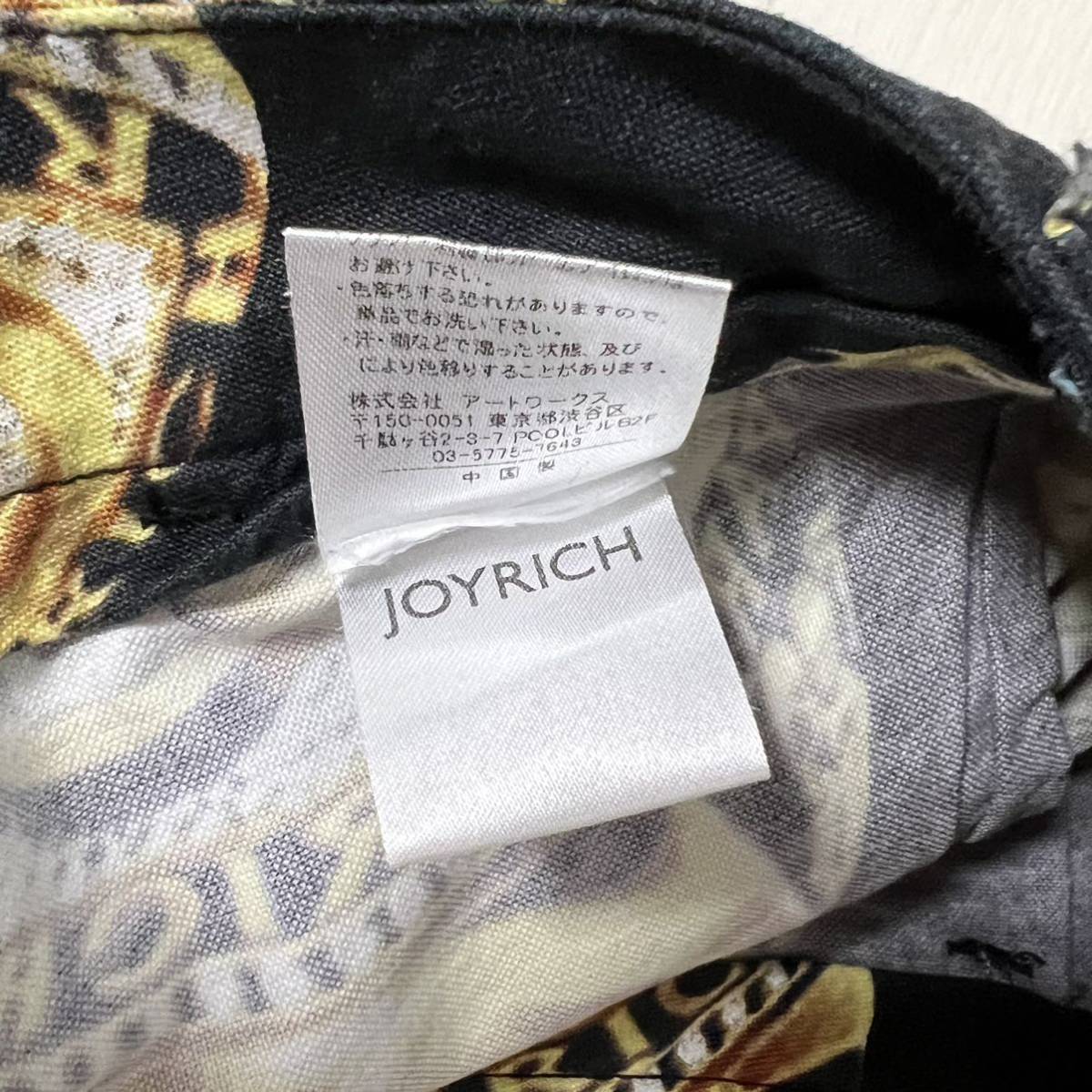 JOYRICH ハーフパンツ ブラック ゴールド ショートパンツ ジョイリッチ アクセサリー柄_画像7