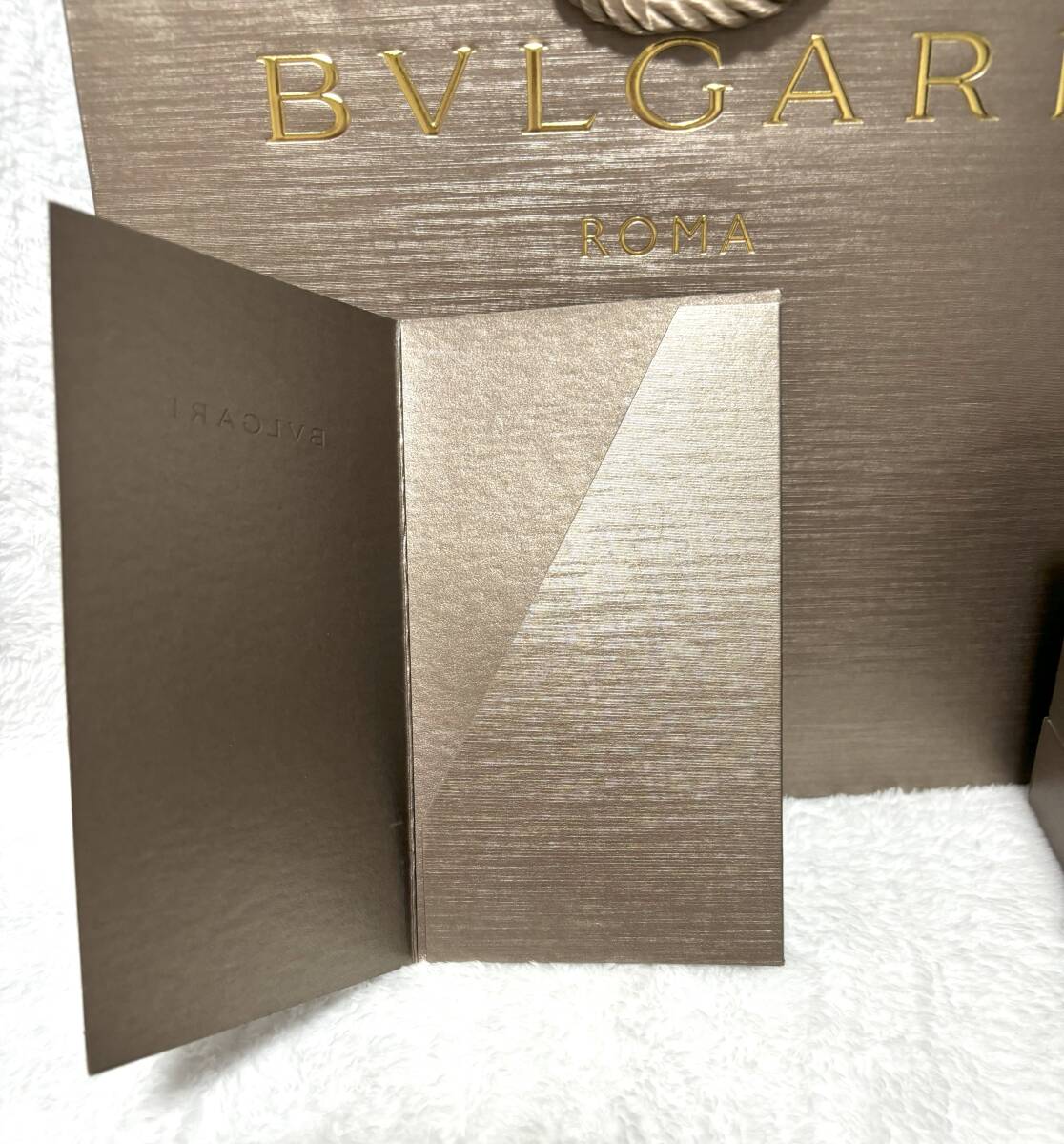 ★★BVLGARI◆正規店腕時計購入時の箱、袋、リボン、伝票入れセット◆美品★★_画像5