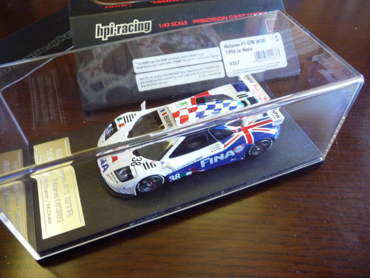 hpi・racing 1/43 BMW McLaren F1 GTR #38 1996 Le Mans Precision cast model スリーブ付き・美品_画像1