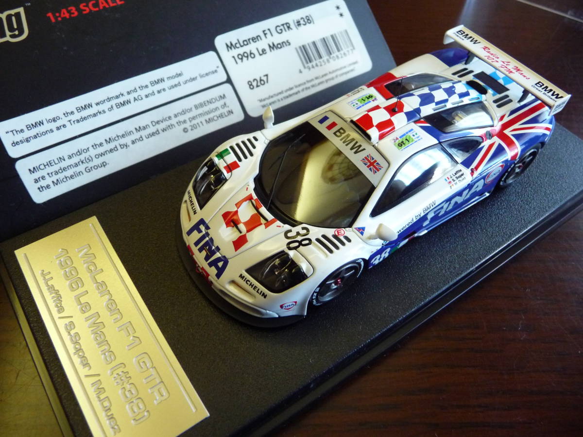 hpi・racing 1/43 BMW McLaren F1 GTR #38 1996 Le Mans Precision cast model スリーブ付き・美品_画像2