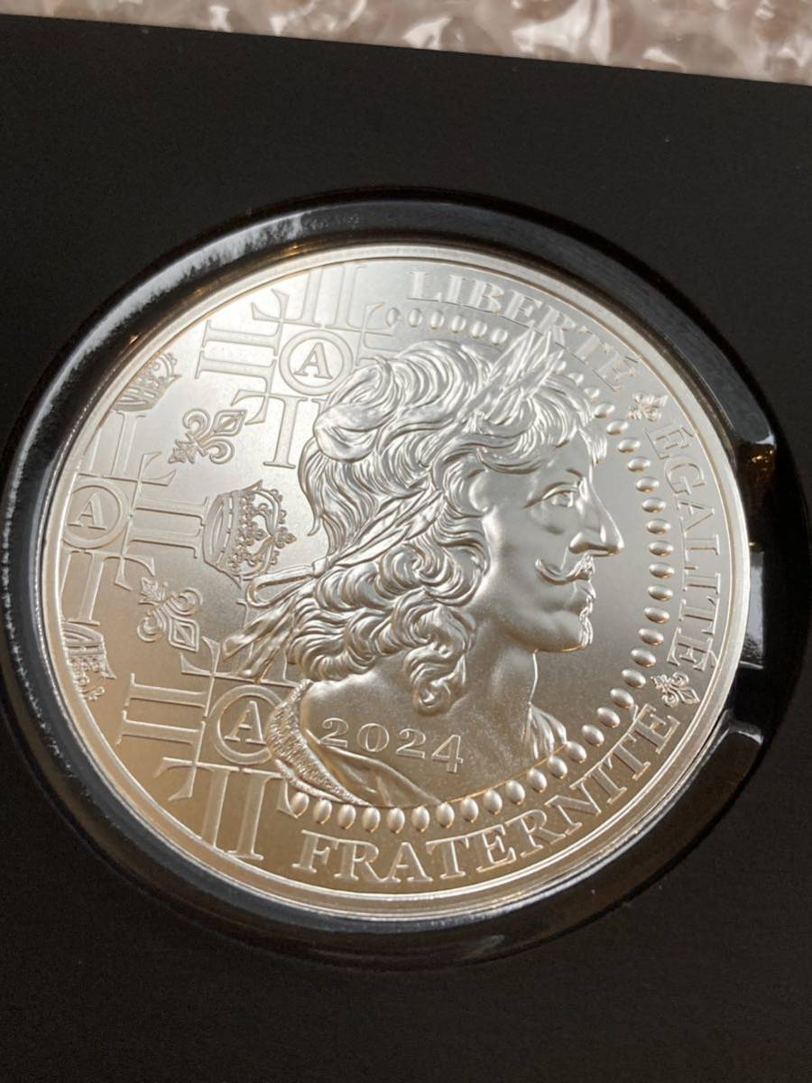 ルイ13世 100ユーロ銀貨 2024年 フランス パリ造幣局 シルバーコイン エキュ銀貨 ルイドール金貨 モダンコイン アンティークコイン