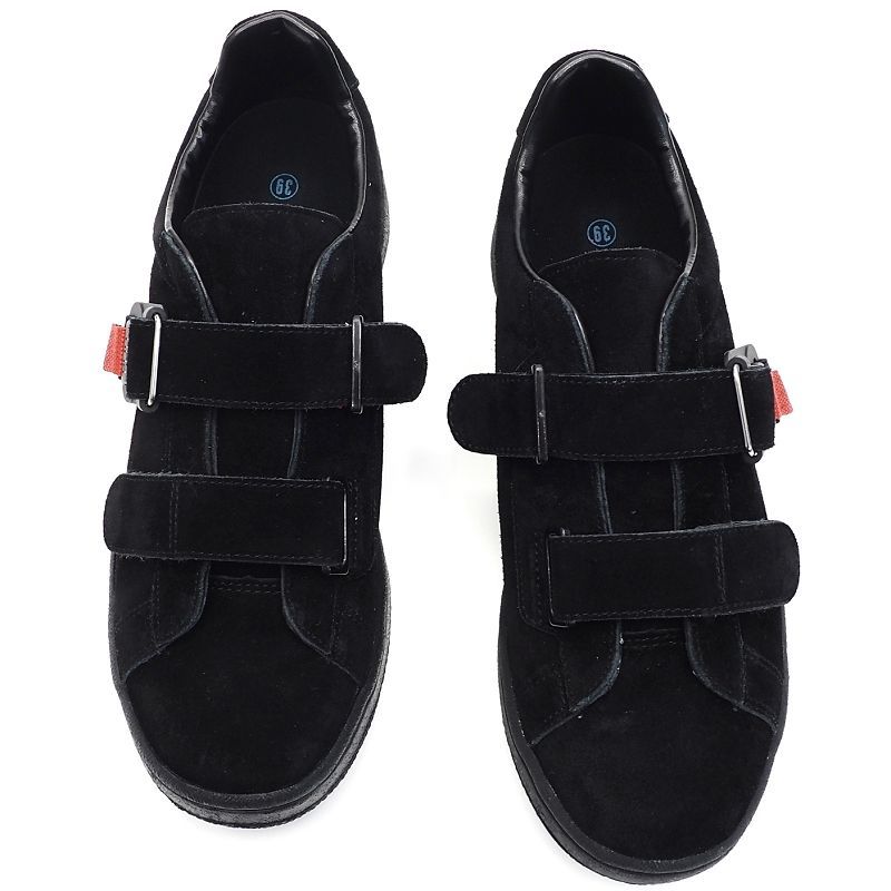A05164P25 unused goods PATRICK/OCEAN Fidlock suede leather sneakers [ size :39(24.5cm)] black Patrick men's lady's 