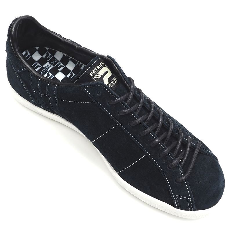 A05164P89 не использовался товар PATRICK/MACROOM замша кожа спортивные туфли [ размер :44(27.5cm)] темно-синий 503522 Patrick 