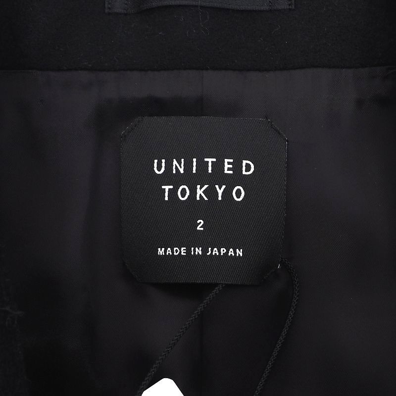 B0552S 新品 UNITED TOKYO/エヴァンゲリオン オーバーサイズ チェスターコート【サイズ：2】ブラック ユナイテッド トウキョウ _画像4