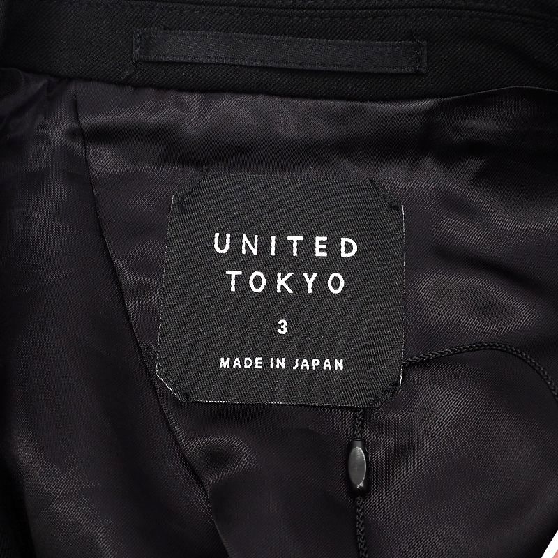 B0555S 新品 UNITED TOKYO/エヴァンゲリオン Outlast ジャケット【サイズ：3】ブラック テーラード ストレッチ ユナイテッド トウキョウ_画像4