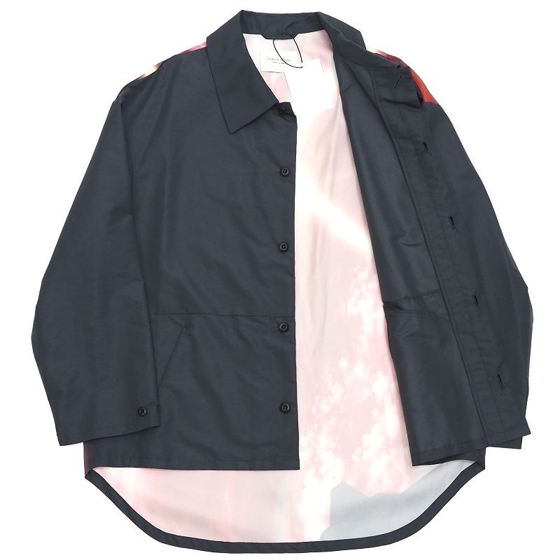 B0506S 新品 PUBLIC TOKYO/エヴァンゲリオン シャツジャケット ブルゾン【サイズ：FREE】チャコール オーバーサイズ EVANGELION_画像3
