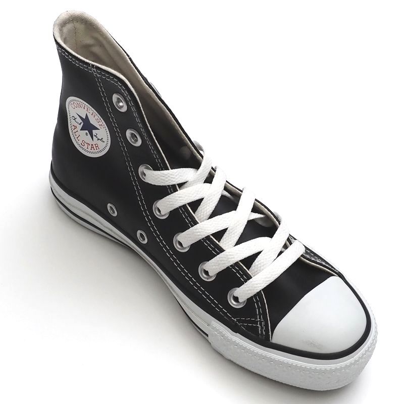 H0411YB2 未使用品訳あり CONVERSE/ALL STAR レザースニーカー【サイズ：22cm】ブラック 1B908 オールスターハイ コンバース レディース_画像6