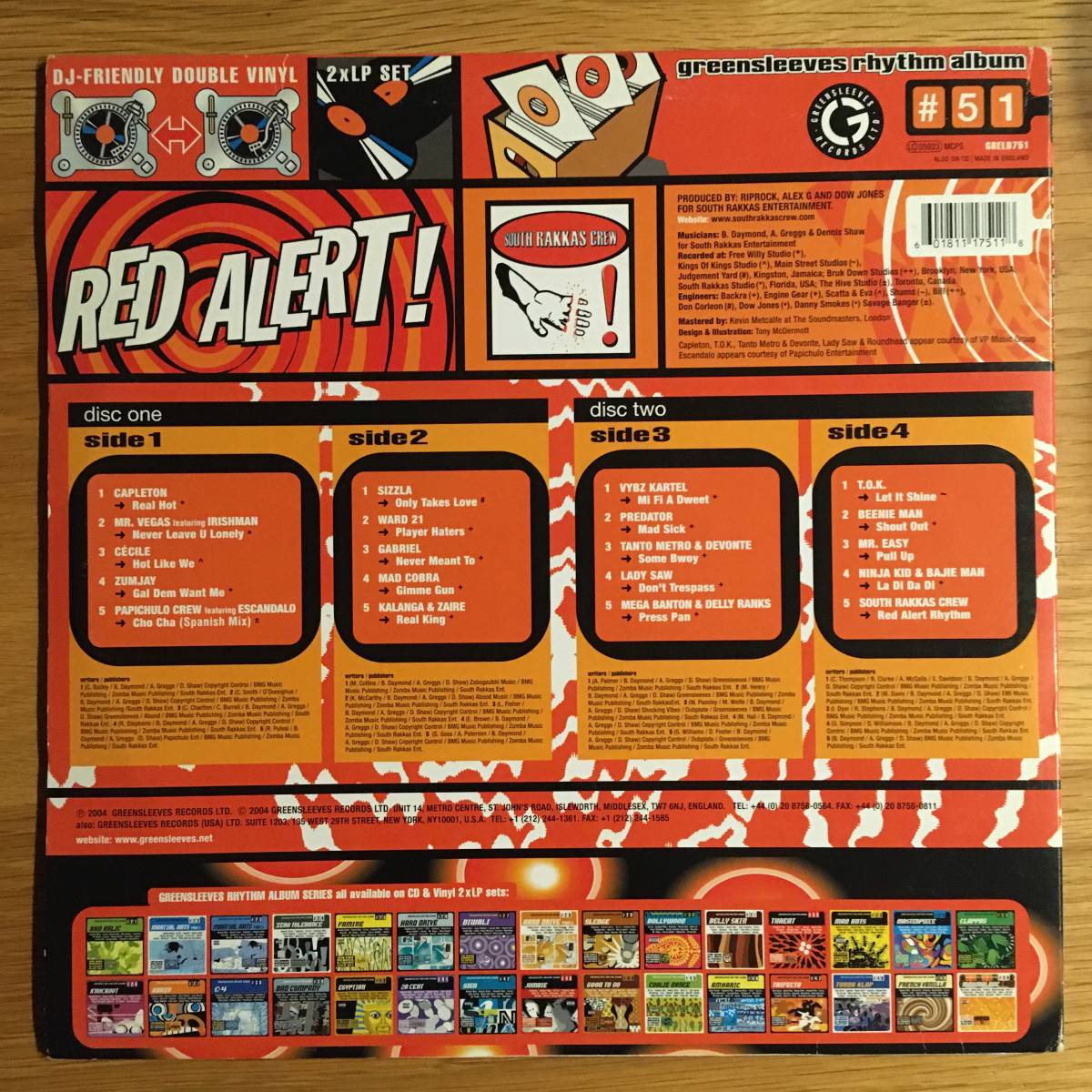 Various / Red Alert!　[Greensleeves Records - GRELD 751]_画像2