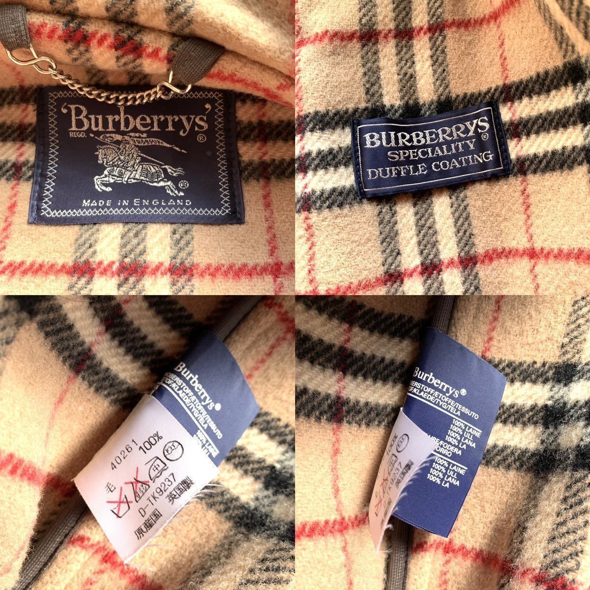 大きいサイズ☆ 最高級☆ スペシャリティ ダッフルコート BURBERRY ロングコート バーバリー アウター ノバチェック柄 キャメル XL相当_画像7