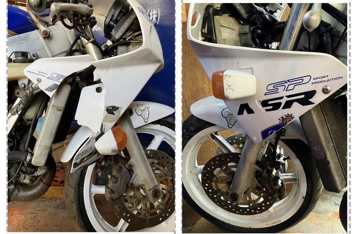 ジャンク HONDA MC28 愛媛松山 直接引き取り限定　MAGTEK 250R 書類無し　鍵無し_画像9