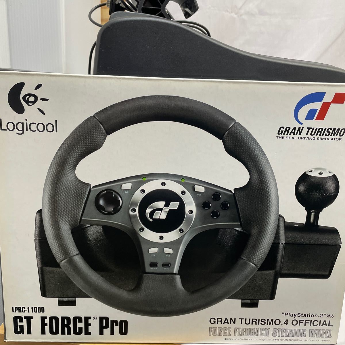 ○362○ ロジクール GT FORCE Pro プレステ2 動作未確認　ジャンク品 _画像10