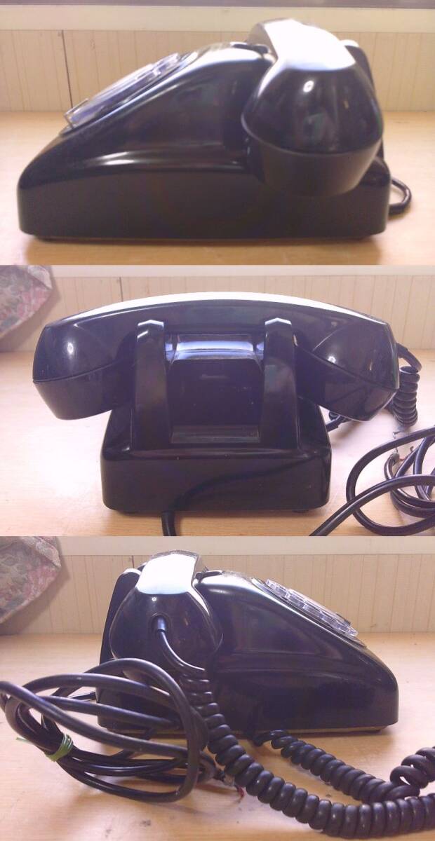 *B-178 black telephone Showa Retro dial type 601-A2