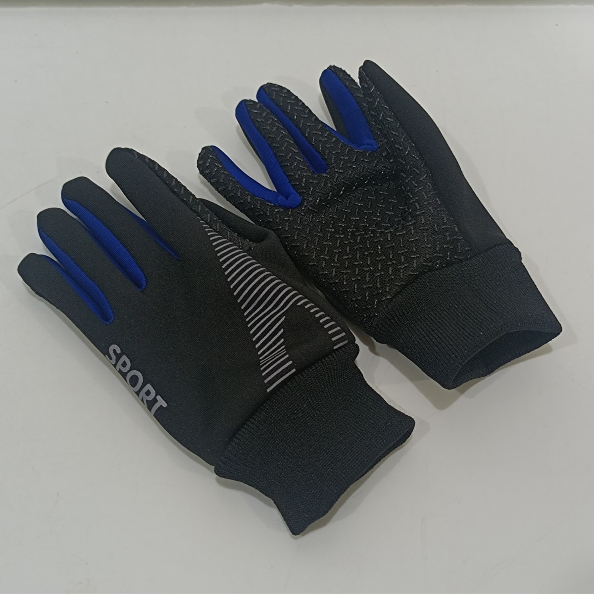 【... нет  】 защита от холода   перчатки ... мешок   ребенок  для   голубой M размер   y1101-1
