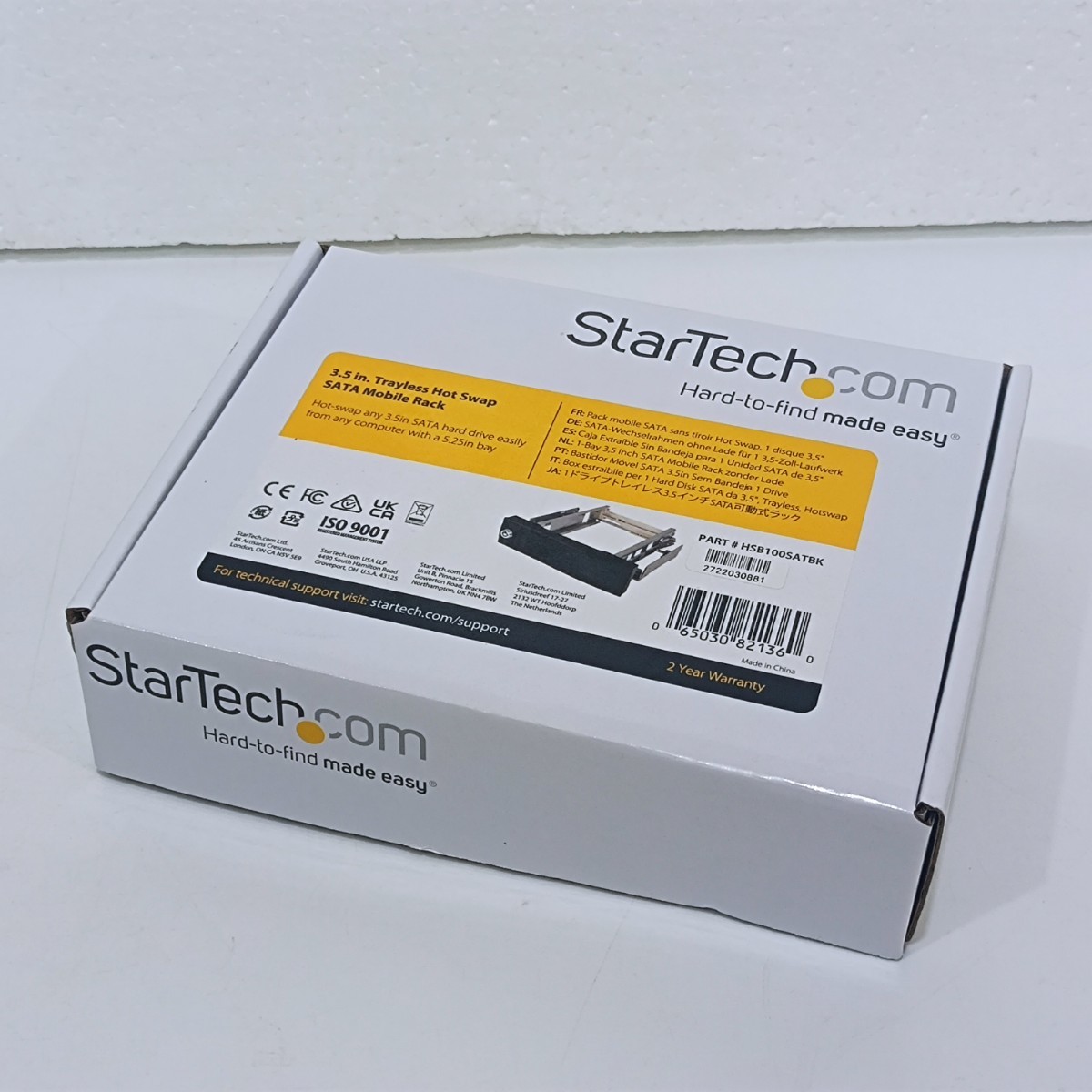 【送無】StarTech.com 5インチベイ内蔵型ハードディスクリムーバルケース トレイ ケース不要 3.5インチSATA HDD専用モバイルラック y1101-1