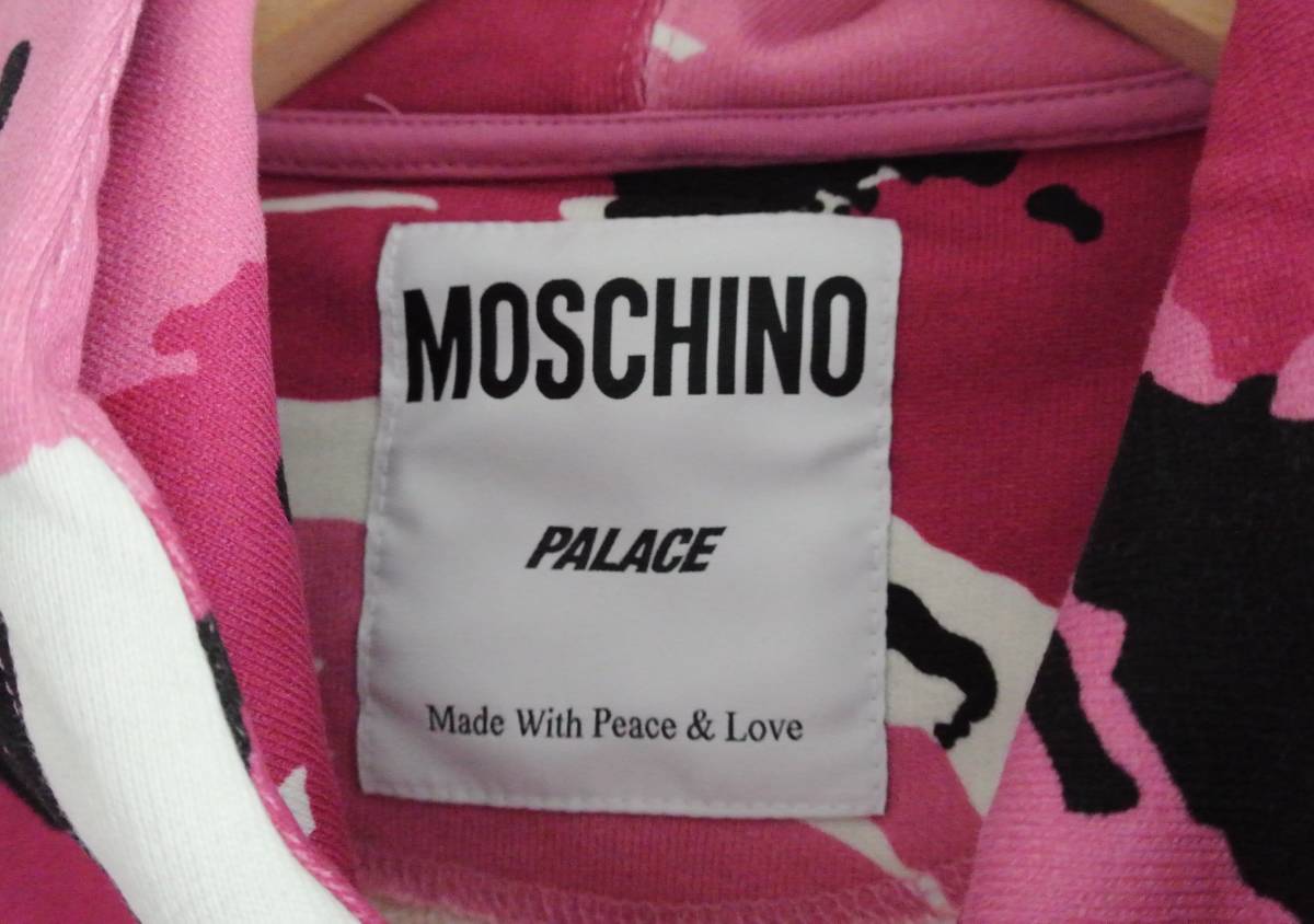 未使用　S　Palace x MOSCHINO パーカー　HOOD_画像3