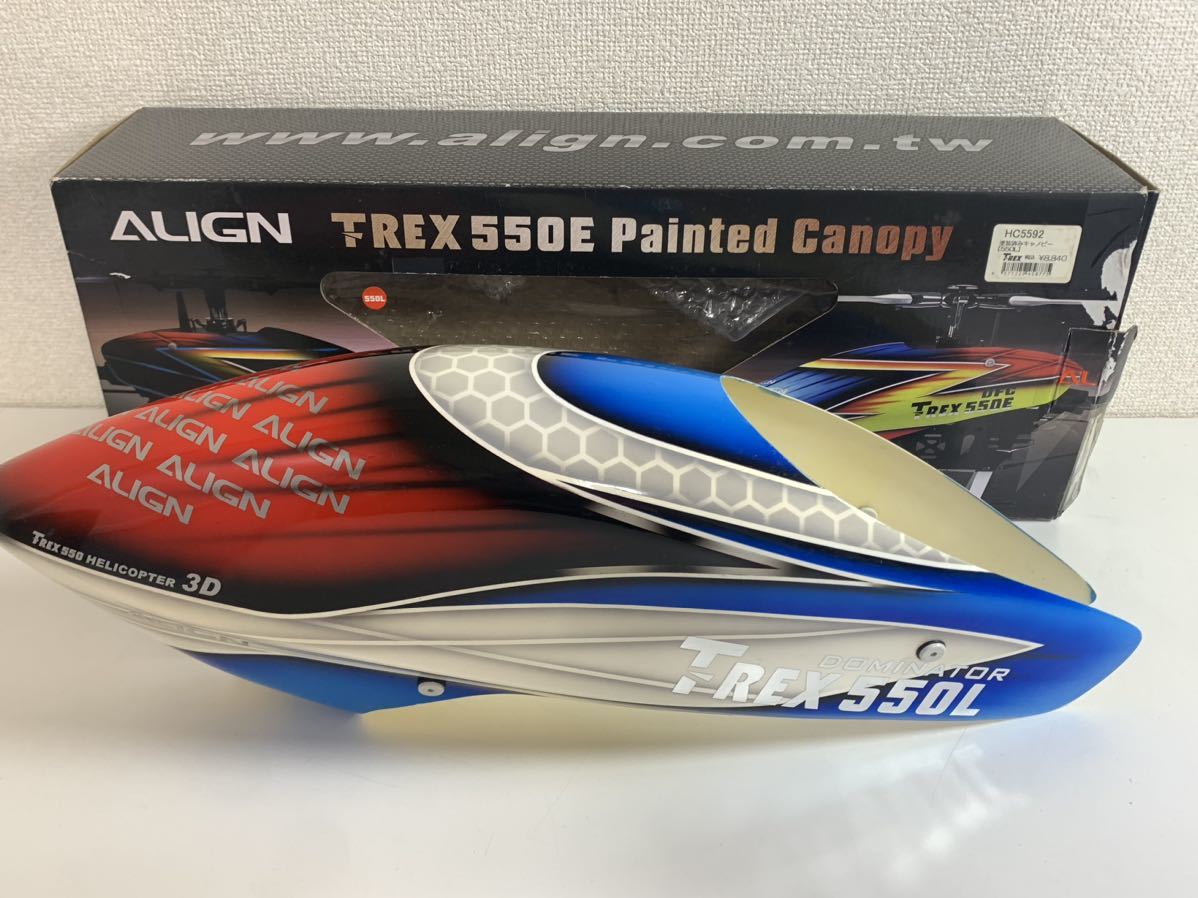 【現状品】ALIGN T-REX 550E 塗装済み キャノピー 開封品 KD_画像1