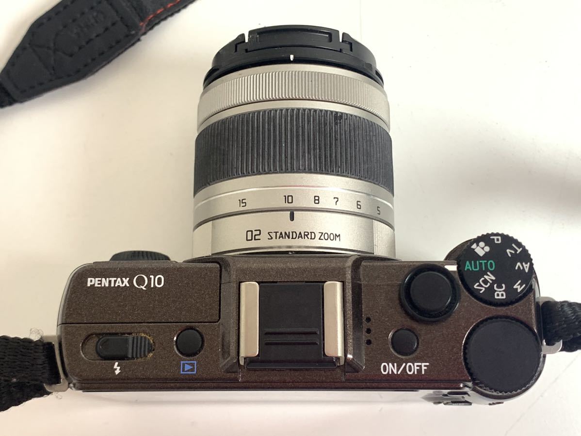 PENTAX ペンタックスQ10 デジタルカメラ ブラウン 本体 充電器 通電確認済み KD_画像4