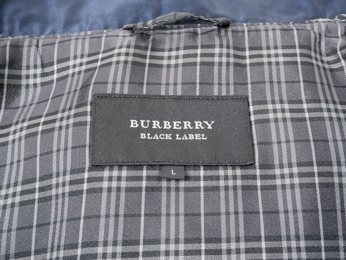 BURBERRY BLACK LABELバーバリーブラックレーベル 形状記憶素材 裏地チェック ミリタリーモッズコート[MCTA70631]_画像5