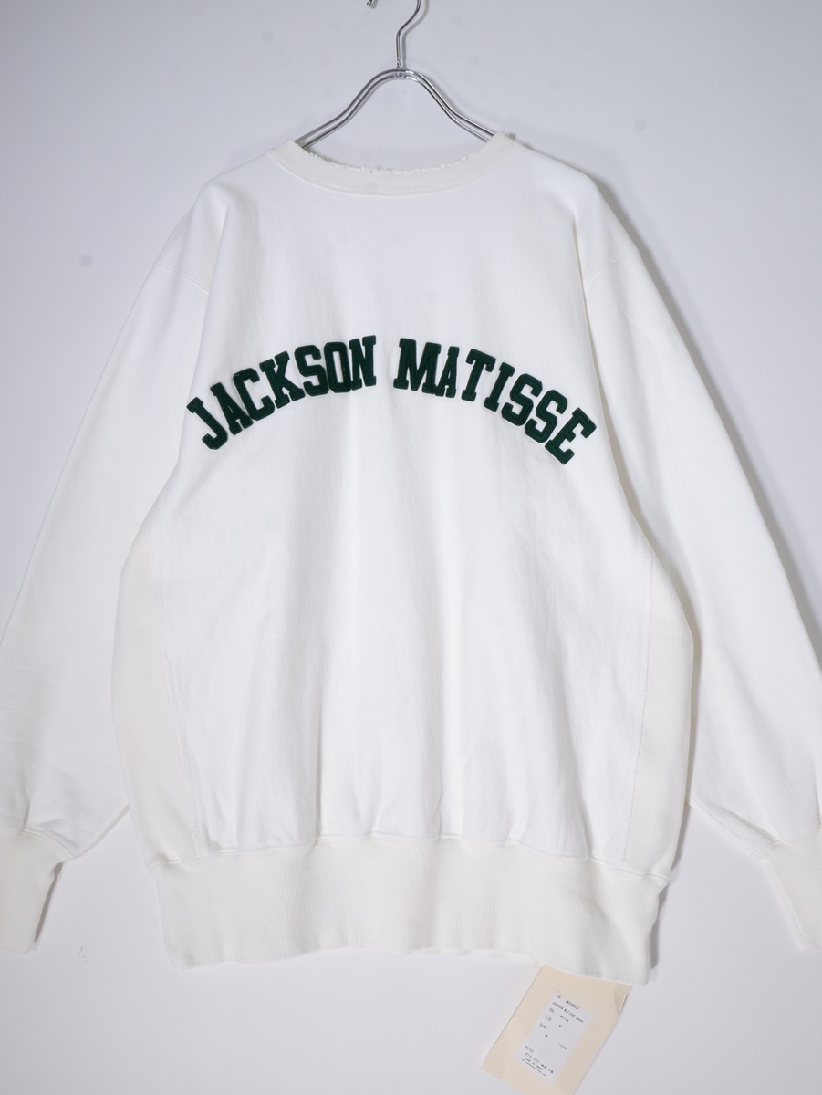 ジャクソンマティスJACKSON MATISSE 2023AW フェルトロゴ スウェット新品 [MTSA73229]