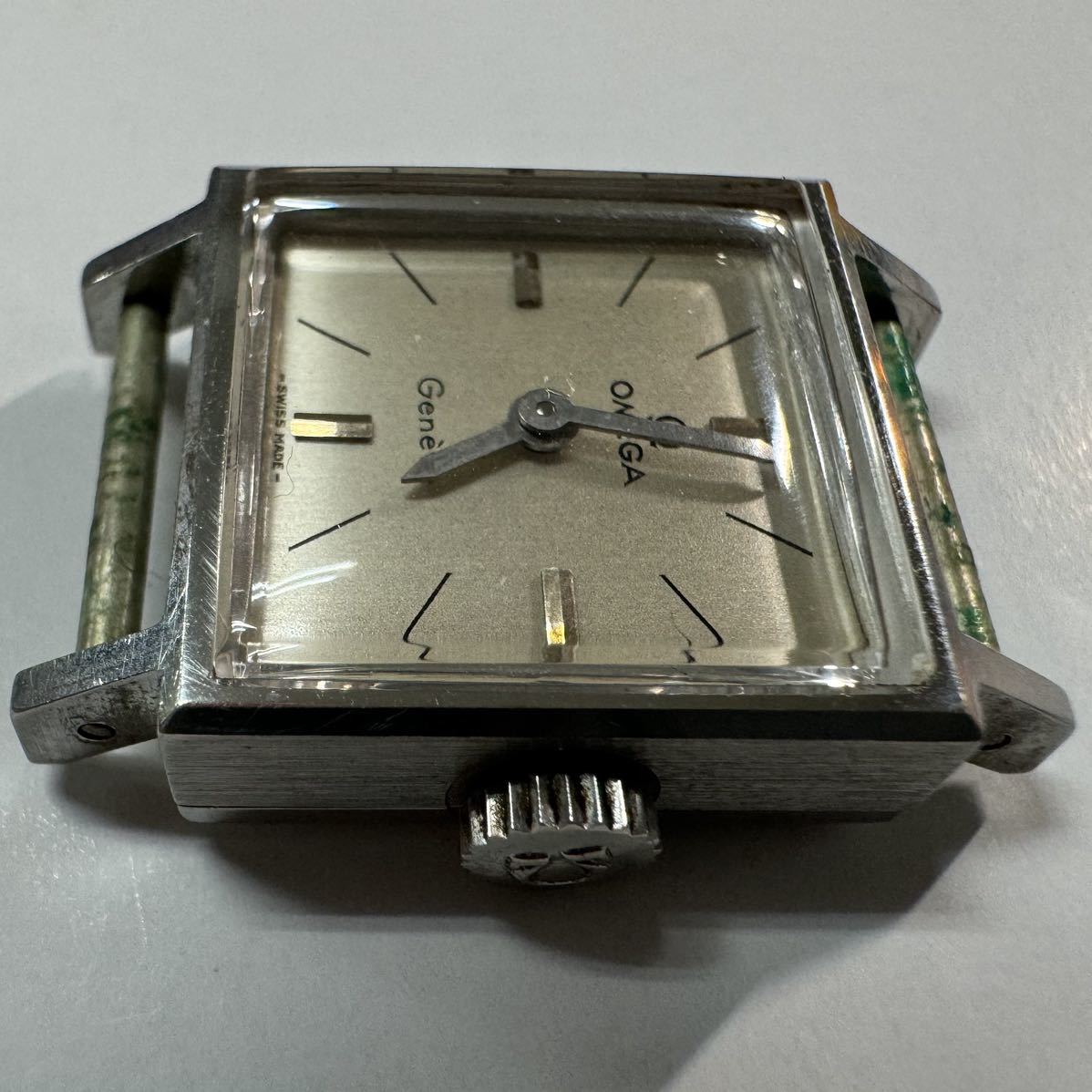 OMEGA オメガ Geneve ジュネーブ Ref.511.321 Cal.485 手巻き 腕時計 スクエア 機械式　vintage watch 145-3_画像3