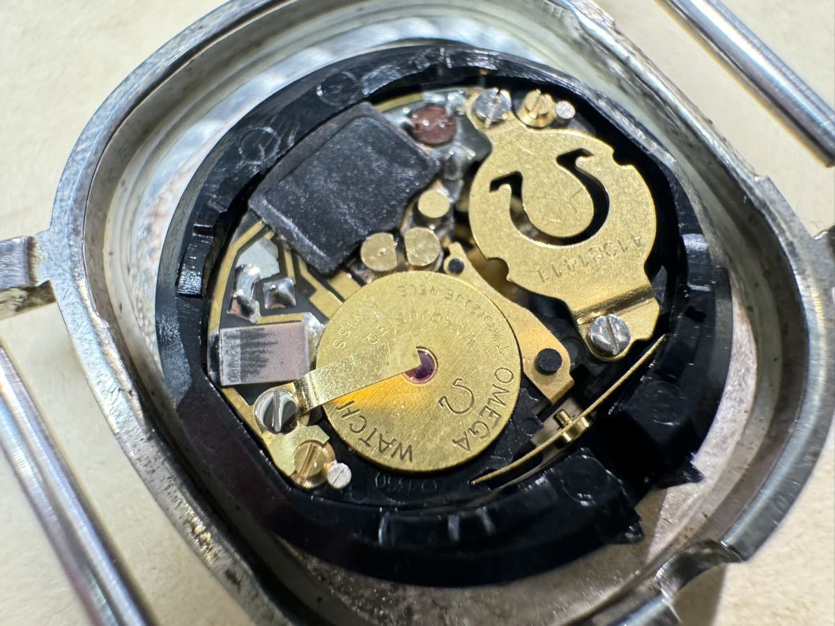 OMEGA オメガ DE VILLE デビル 591.0020 クォーツ プッシュリューズ レディース 腕時計 フェイスのみ cal.1350 ラグ幅14mm quartz 145-1の画像10