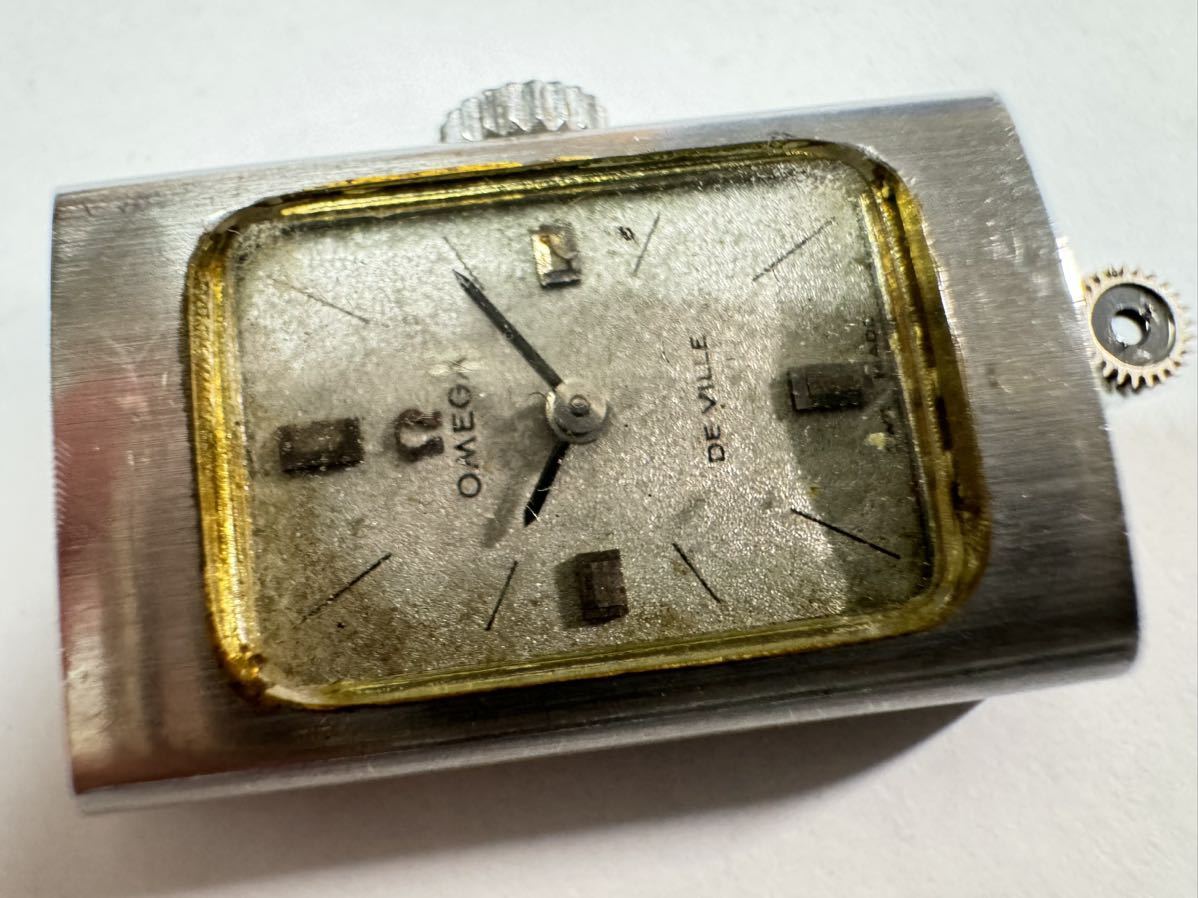 オメガ Omega 腕時計 511.350 デビル　レディース cal.485 DE VILLE vintage watch 手巻き　2針　不動ジャンク品　junk 32-1_画像3