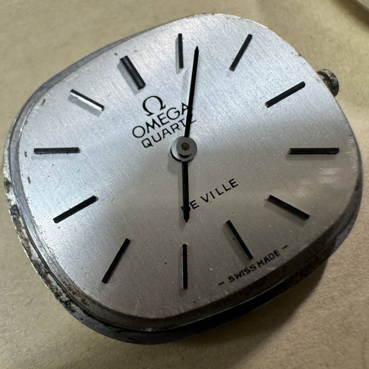 OMEGA オメガ DE VILLE デビル 591.0020 クォーツ プッシュリューズ レディース 腕時計 フェイスのみ cal.1350 ラグ幅14mm quartz 145-1の画像6