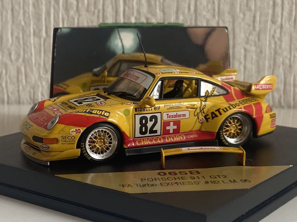  Vitesse 1/43 065B Porsche 911 GT2 turbo Le Mans 24h 1995 #82 Porsche racing minicar VITTESSE PORSCHE FA Turbo-EXPRESS LM.95