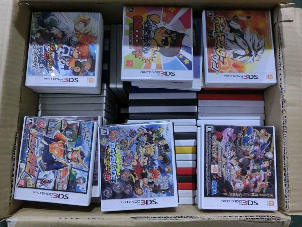 【KM15-54】【140サイズ】未検品/ニンテンドー3DSソフト 【ケース・説明書のみ】 まとめてセット/モンスト マリオカート 他_画像1