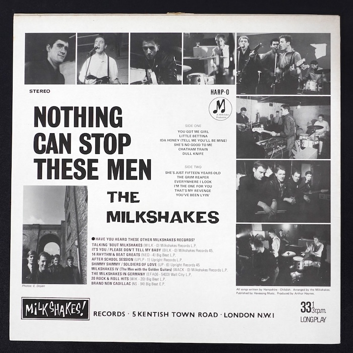 The Milkshakes Nothing Can Stop These Men UK盤 HARP-0 ロック_画像2