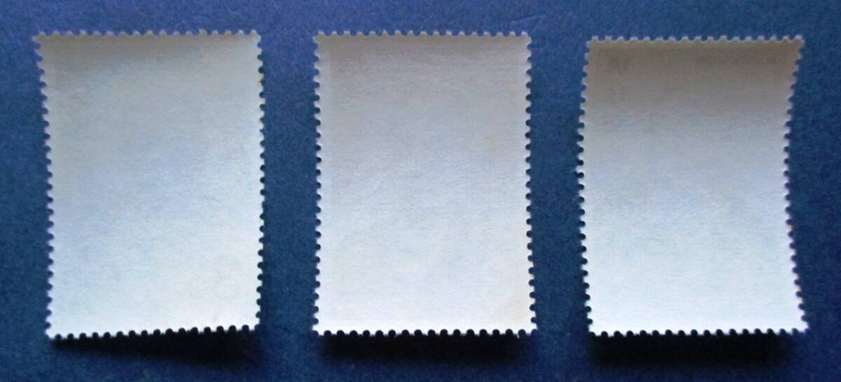 沖縄切手・琉球切手　偉人シリーズ　３種完　AA99　ほぼ美品です。画像参照してください。_画像2