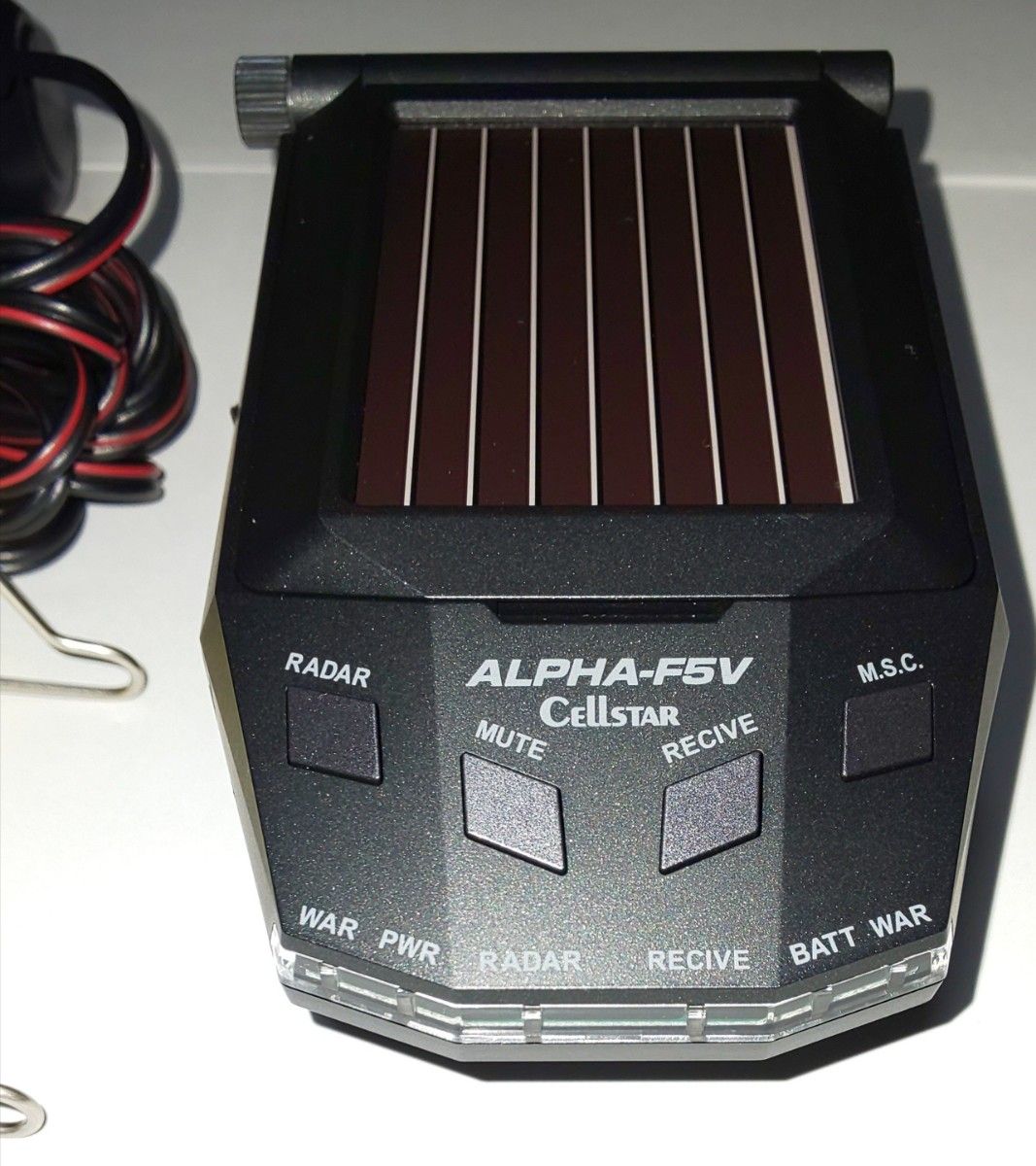 CELLSTAR　角度可変　ソーラーレーダー探知機 ALPHA-F5V 無線機能充実タイプ 　セルスター