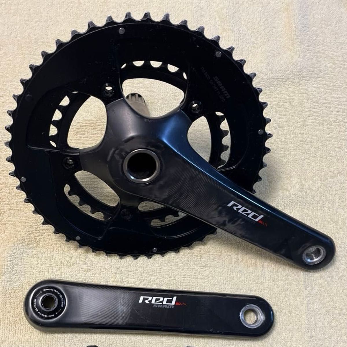 人気ブランドの新作 RED22 スラム SRAM 2x11s カーボンクランク GXP 50/34T 170mm クランク