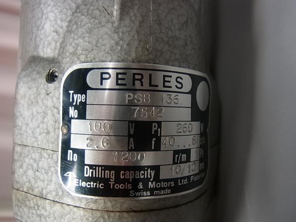 ■■【即決】PERLES パーレス バイブレーション電気ドリル PSB 136 スイス 未使用デッドストックと思われます!_画像4