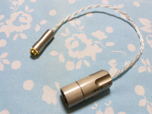 2.5mm4極 (メス) → XLR コネクタ 4ピン 変換ケーブル 4N純銀 2.5mm4極 (メス) → XLR コネクタ 4ピン 変換ケーブル 4N純銀