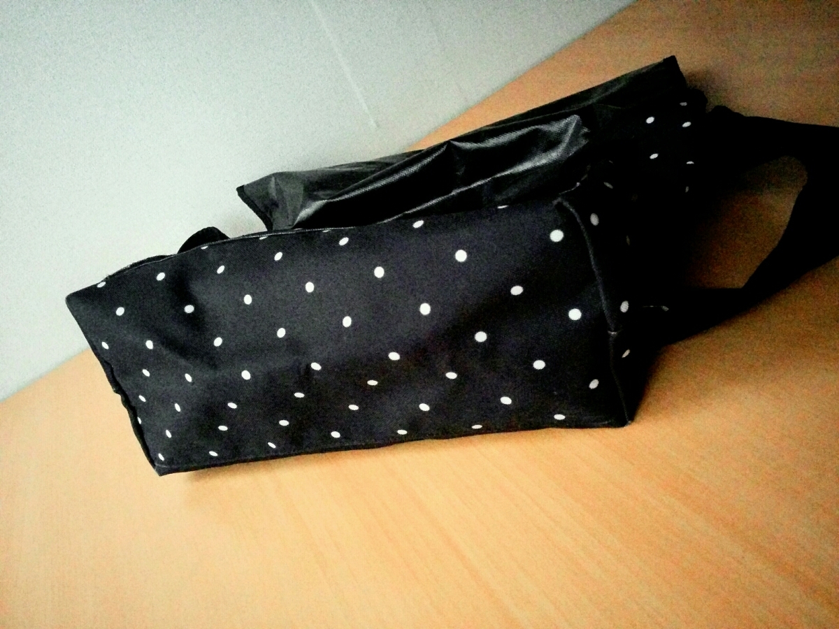 beruf baggage dot pattern messenger bag cordura made in Japan black light weight . roof shoulder 