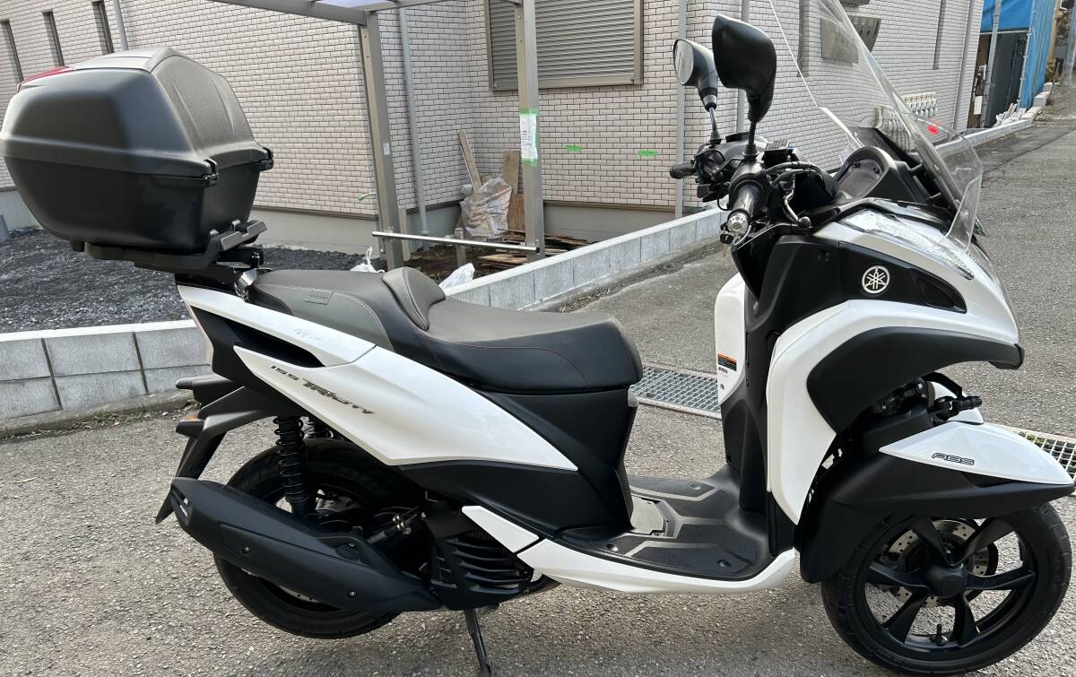 YAMAHA トリシティ155 通勤 通学 低走行 人気 トライク登録可 横浜 普通自動車免許 ロングスクリーン ローダウンシート の画像2