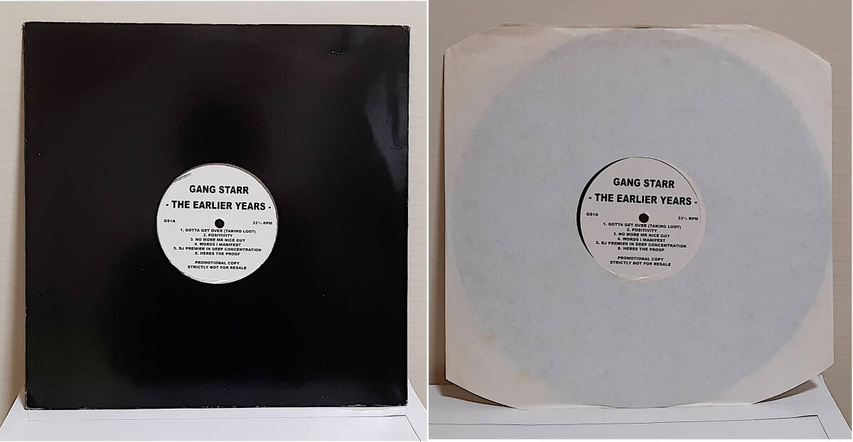 即決送料無料【プロモオンリー・ホワイト盤 1LPレコード】Gang Starr - The Earlier Years / 初期のクラシックを12曲収録したお得な盤_画像2