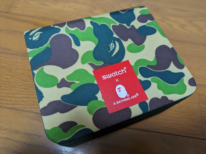 SWATCH×A BATHING APE スウォッチ×ア ベイシング エイプ コラボレーション ウォッチ トーキョーエディション ゴールド 中古品_画像7