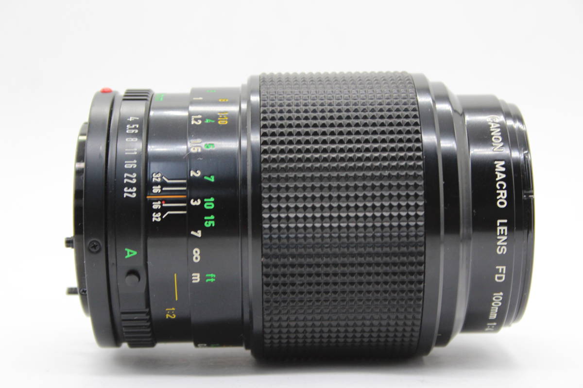 【外観美品】 キャノン Canon Macro FD 100mm F4 前後キャップ付き レンズ s6874_画像3