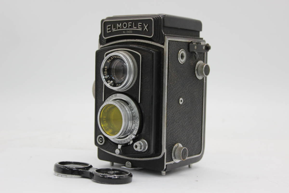【訳あり品】 Elmoflex Olympus Zuiko F.C. 7.5cm F3.5 二眼カメラ s6888の画像1