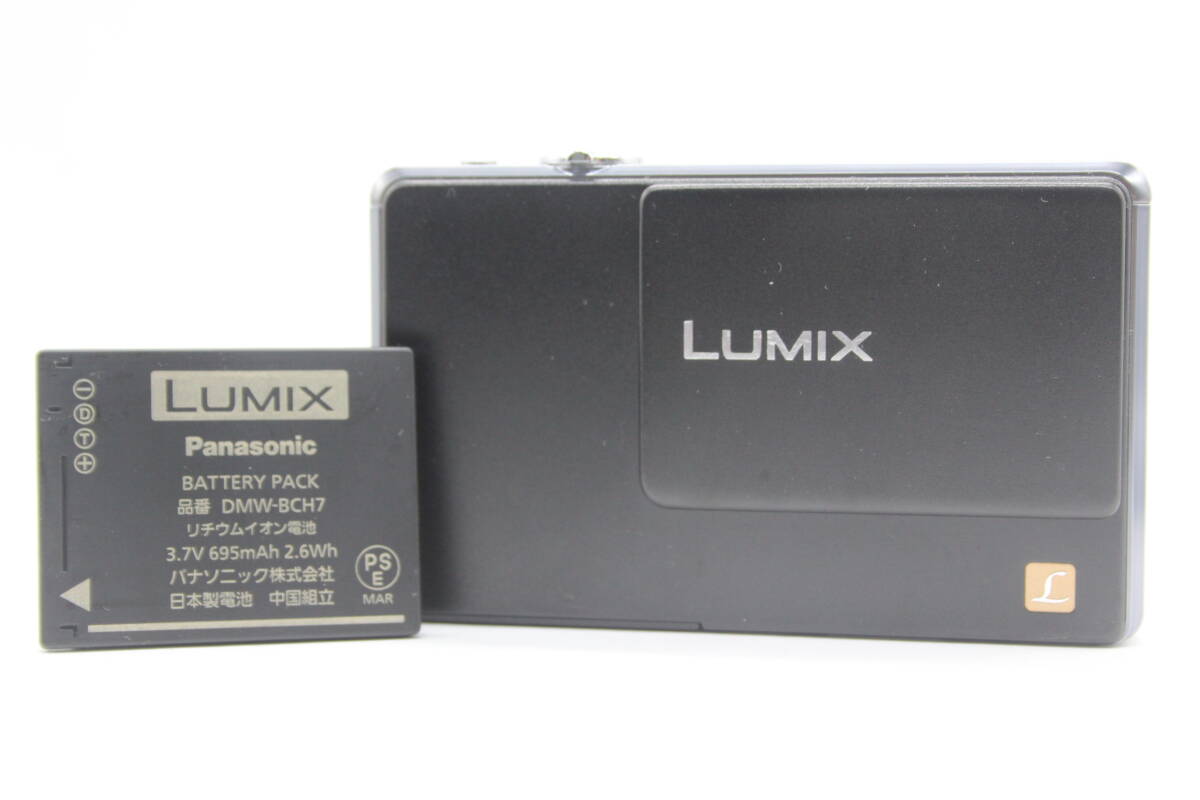 【美品 返品保証】 パナソニック Panasonic LUMIX DMC-FP1 ブラック バッテリー付き コンパクトデジタルカメラ s7484