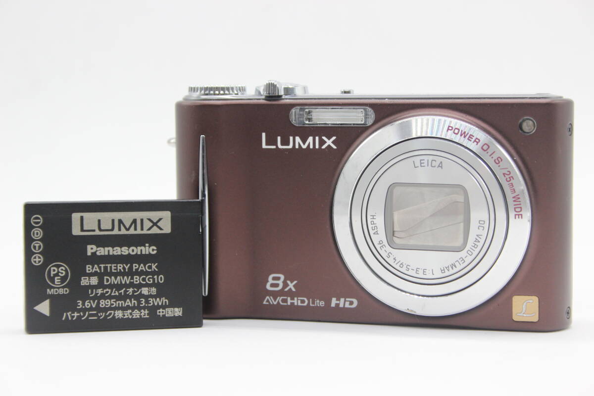 【返品保証】 パナソニック Panasonic LUMIX DMC-ZX3 ブラウン 8x バッテリー付き コンパクトデジタルカメラ s7493_画像1