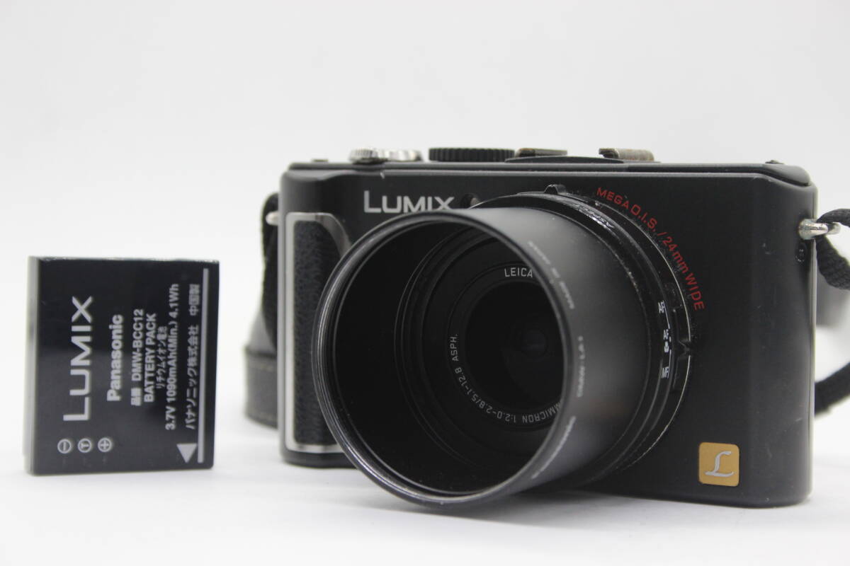 【返品保証】 パナソニック Panasonic LUMIX DMC-LX3 ブラック バッテリー付き コンパクトデジタルカメラ s7500_画像1