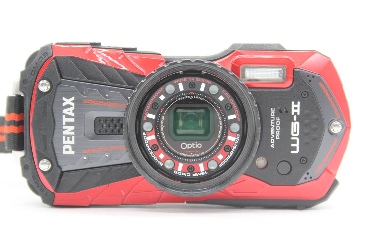 7473円 【美品 返品保証】 ペンタックス Pentax WG-II レッド 7473円 【美品 返品保証】 ペンタックス Pentax WG-II レッド