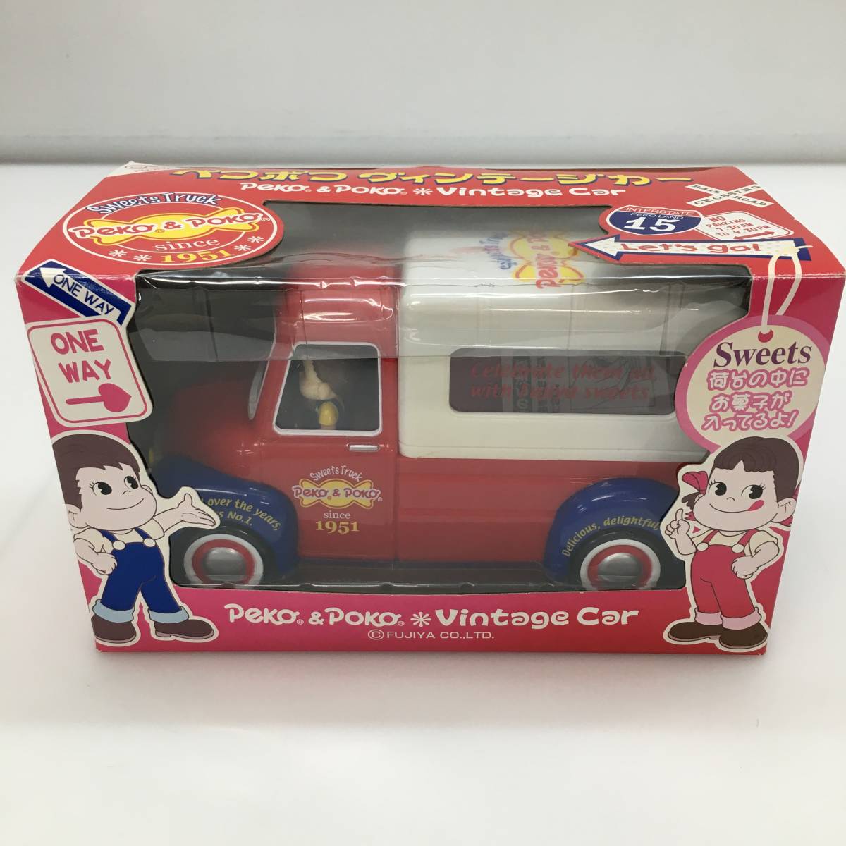 No.2953 ★1円～【不二家 トイ】 ペコポコ ヴィンテージカー 中古品_画像1