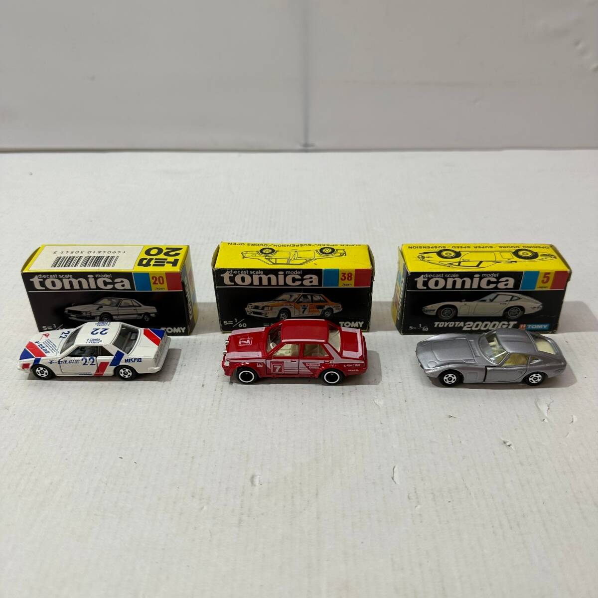 No.3438 ★1円～【ミニカー】トミカ 黒箱 まとめ スカイライン/2000GT/レビン/フェアレディ他 中古品_画像2