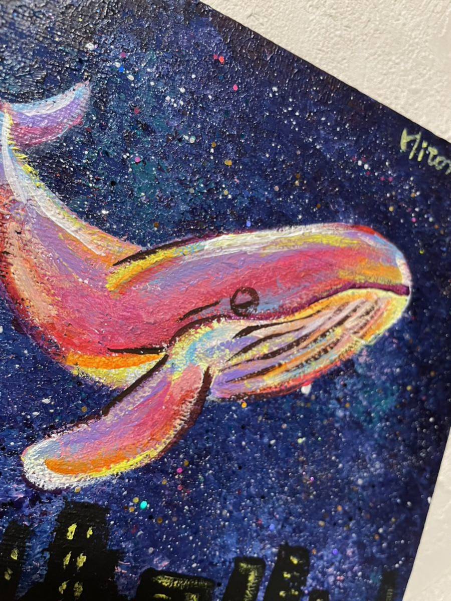 真作 絵画原画 抽象画 動物画 クジラ アート キャンバス 現代 真作 絵画原画 抽象画 動物画 クジラ アート キャンバス 現代